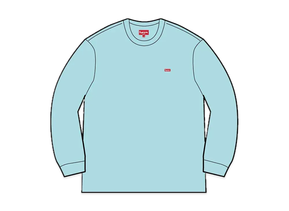 Supreme Small Box L/S Tee "Cyan"(21FW)