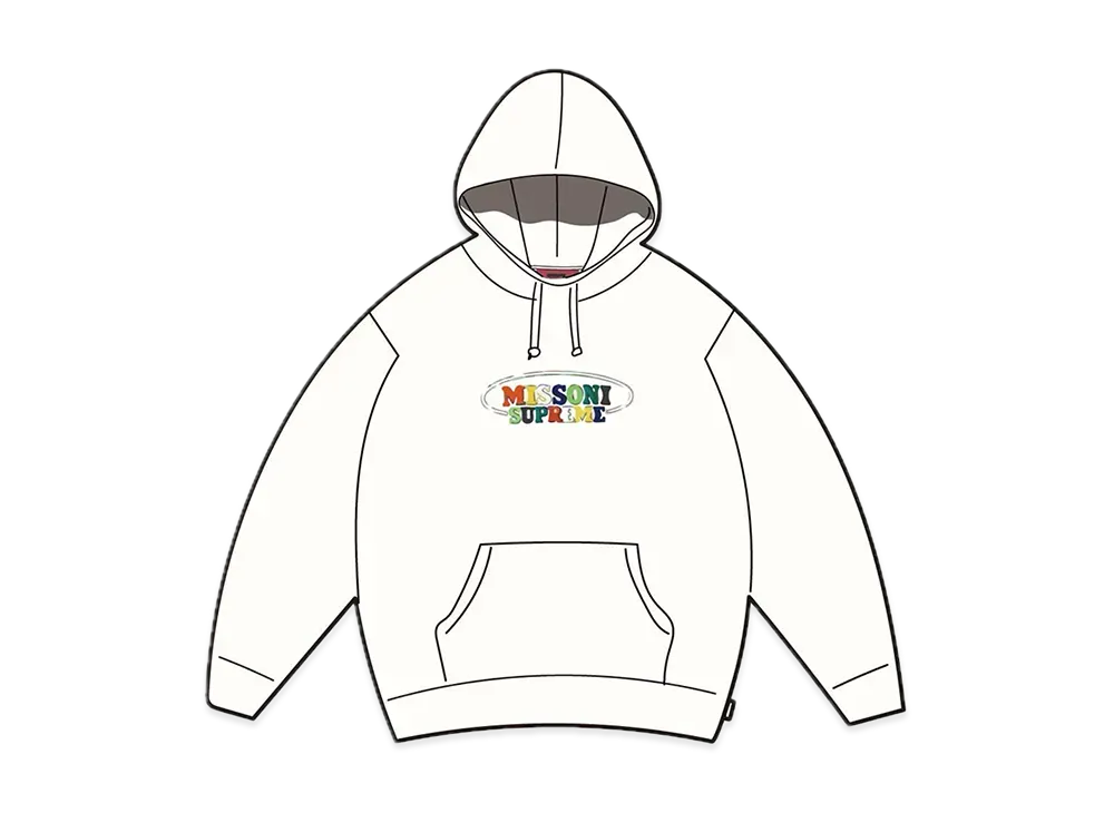 Supreme / Missoni Hooded Sweatshirt "White"