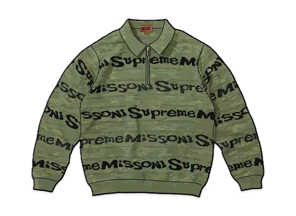 Supreme / Missoni Zip L/S Polo 