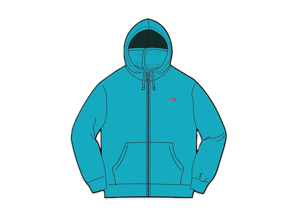 Supreme Small Box Facemask Zip Up Hooded Sweatshirt 