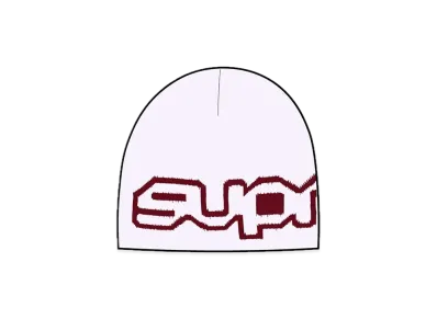 Supreme Wrap Logo Beanie "White"