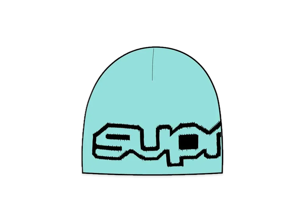 Supreme Wrap Logo Beanie "Turquoise"