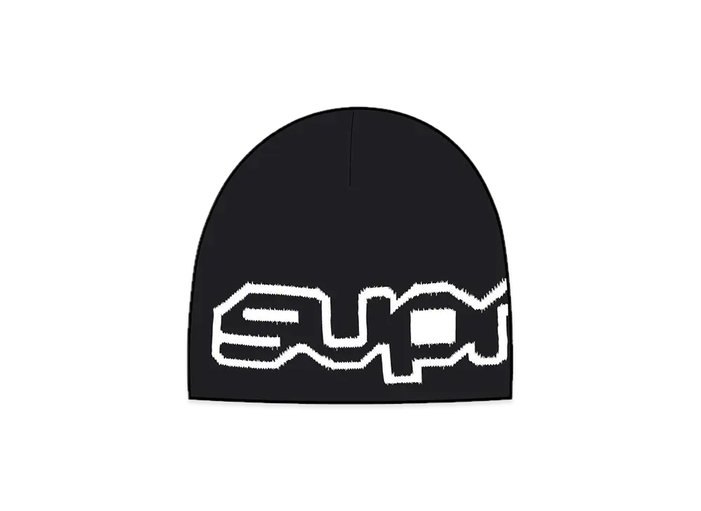 Supreme Wrap Logo Beanie "Black"