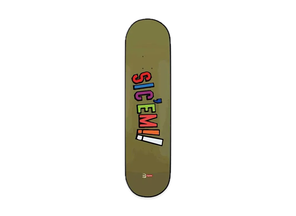 Supreme / WTAPS Sic'em! Skateboard "Olive Drab"