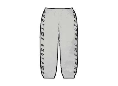 Supreme Raised Embroidery Sweatpant "Heather Grey"