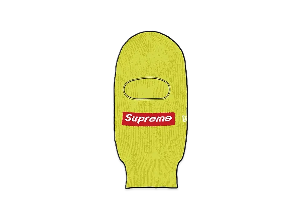 Supreme New Era Box Logo Balaclava "Lime"