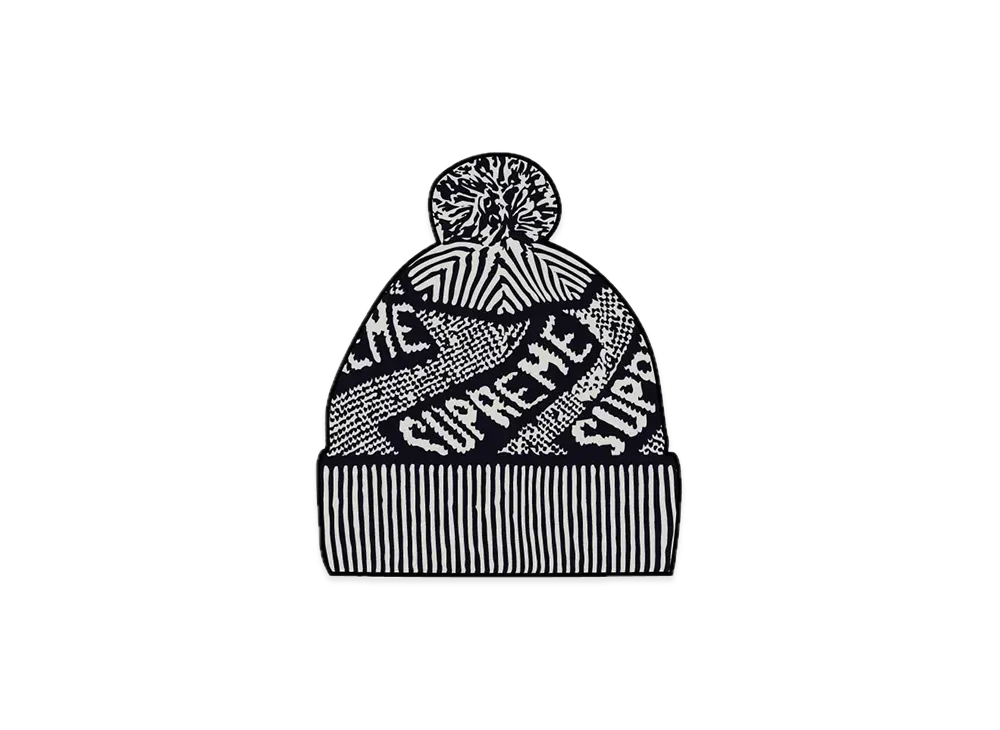 Supreme Banner Beanie "Black"