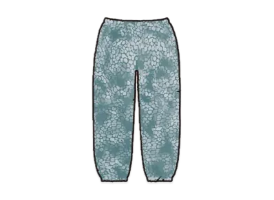 Supreme Bleached Leopard Sweatpant "Dusty Teal"
