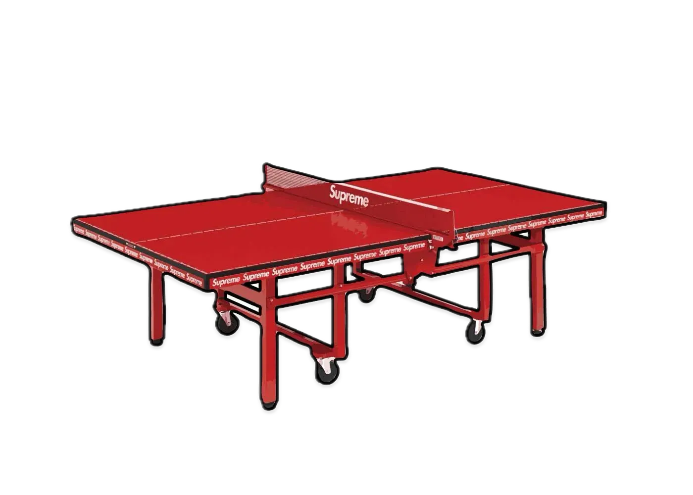 Supreme x Butterfly Centrefold 25 Indoor Table Tennis Table "Red"
