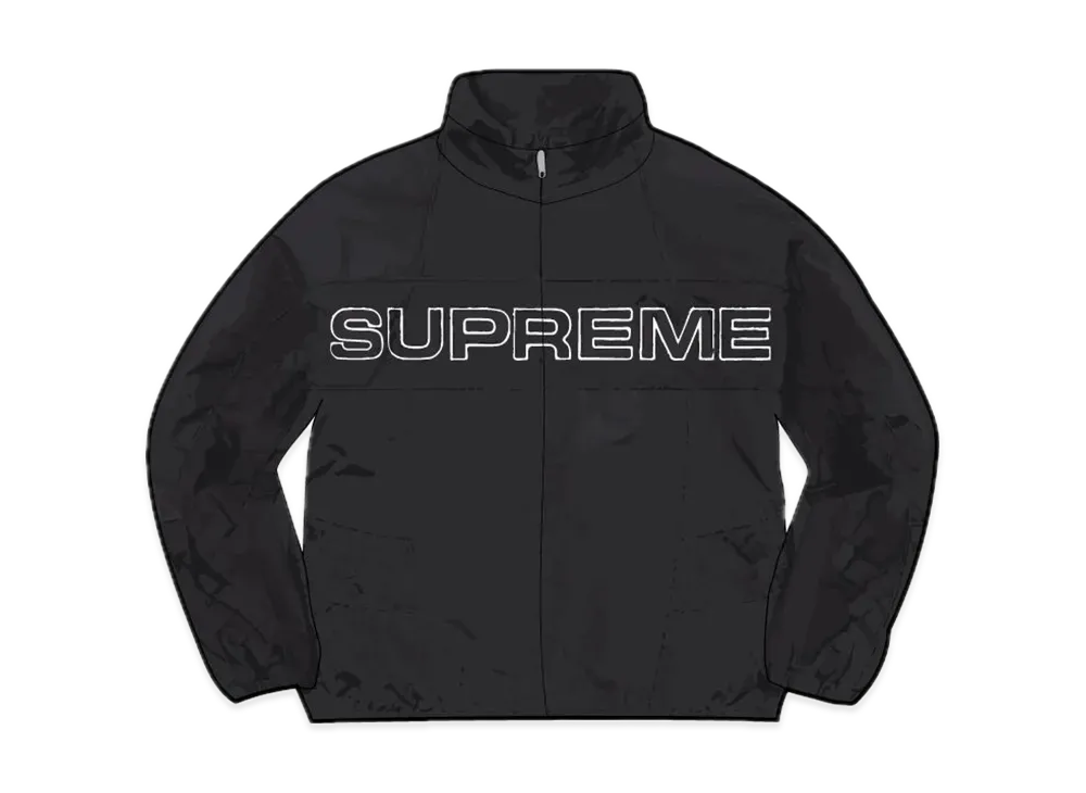 Supreme Jacquard Panel Track Jacket "Black"