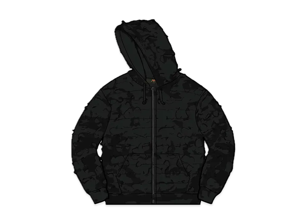 Supreme / Griffin Zip Up Hooded Sweatshirt "Black"