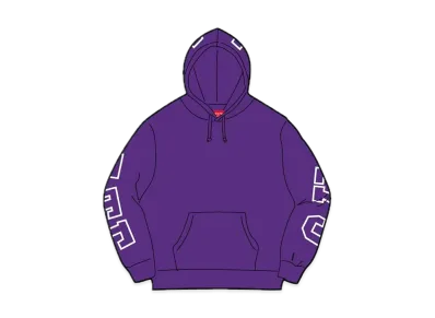 Supreme State Hooded Sweatshirt "Purple"