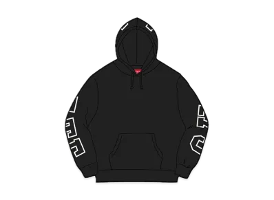 Supreme State Hooded Sweatshirt "Black"