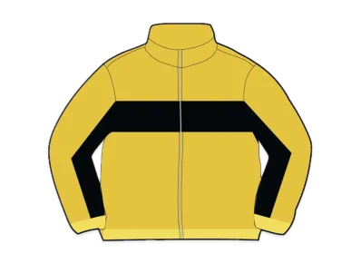 Supreme 2-Tone Ribbed Zip Up Sweater "Yellow"
