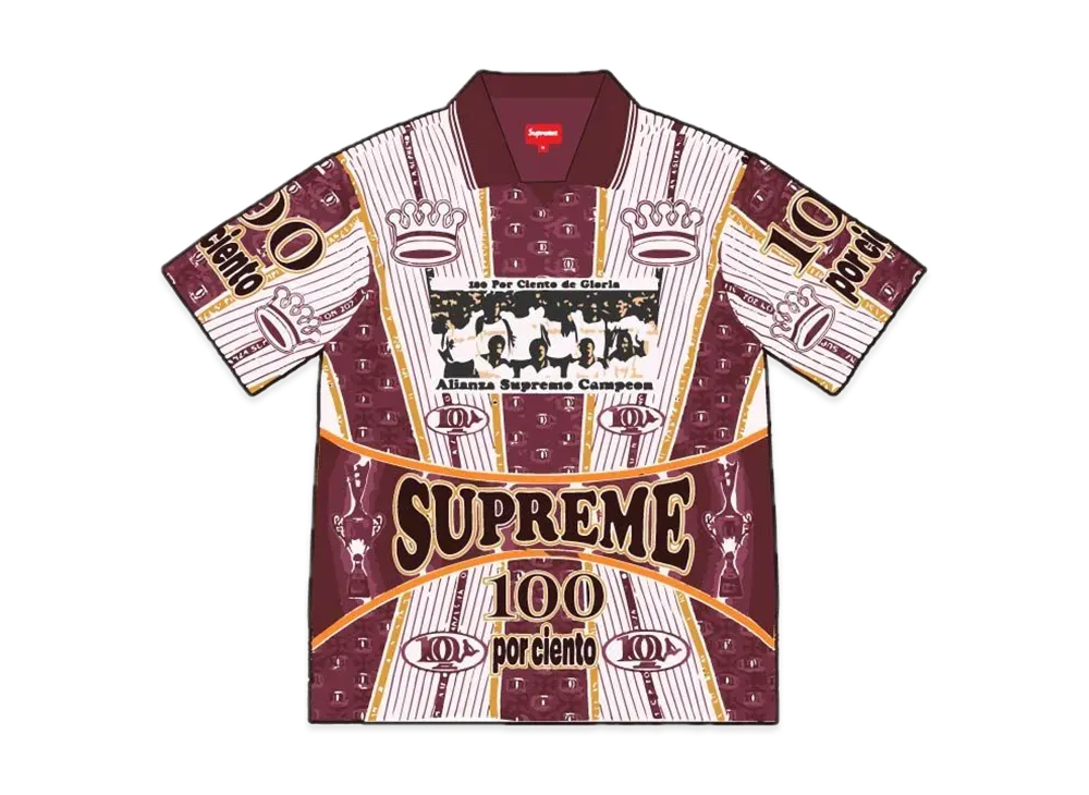 Supreme Por Ciento Soccer Jersey "Burgundy"