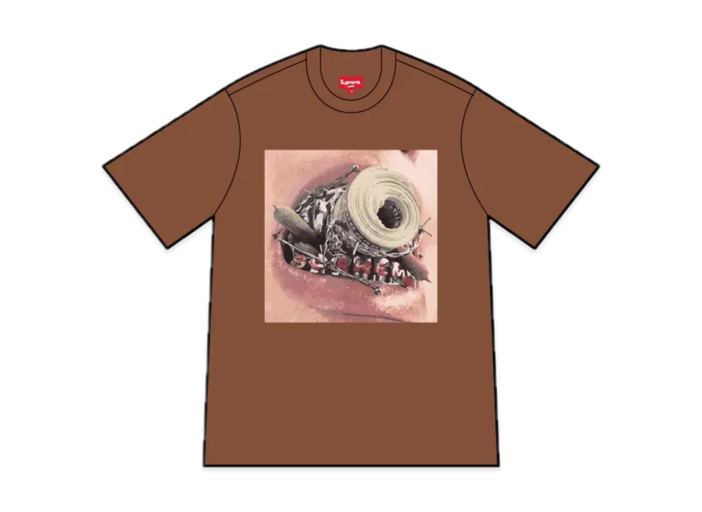 Supreme Braces Tee "Brown"