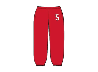 Supreme S Logo Sweatpant "Red" (22FW)