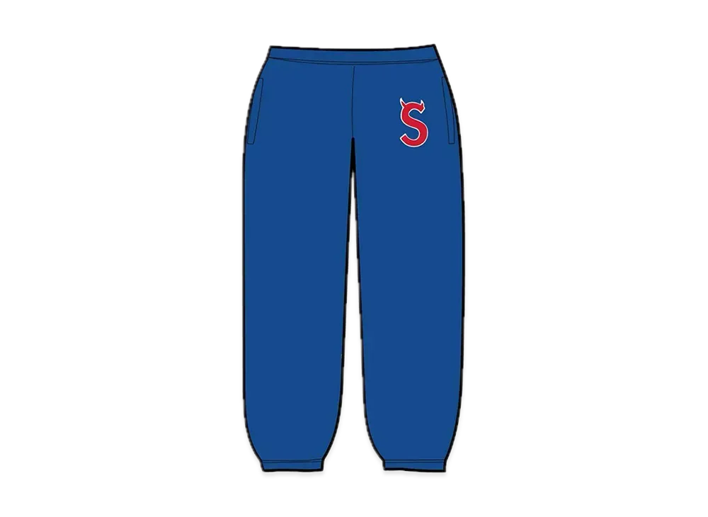 Supreme S Logo Sweatpant "Royal" (22FW)