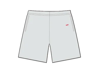 Supreme Small Box Sweatshort "Ash Grey"