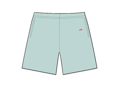 Supreme Small Box Sweatshort "Light Slate"