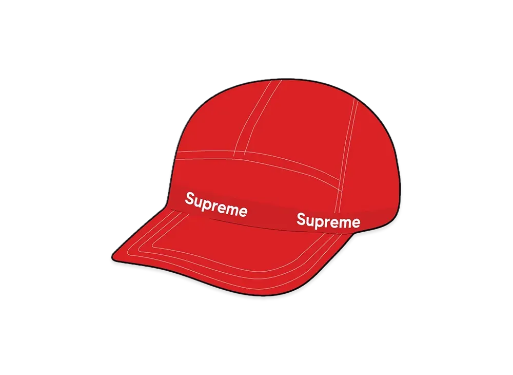 Supreme Webbing Camp Cap "Red"