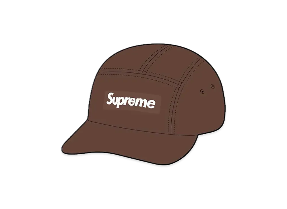 シュプリーム ウォッシュド チノ ツイル キャンプ キャップ FW22 ブラウン Supreme Washed Chino Twill Camp Cap 