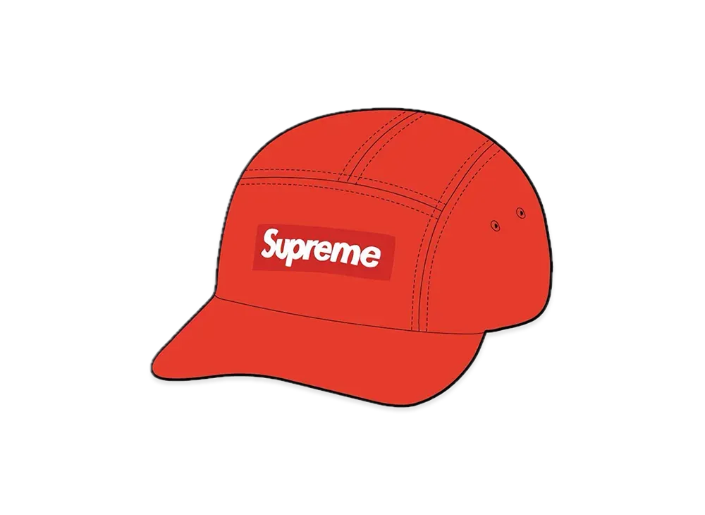 Supreme Washed Chino Twill Camp Cap "Orange"(22FW)