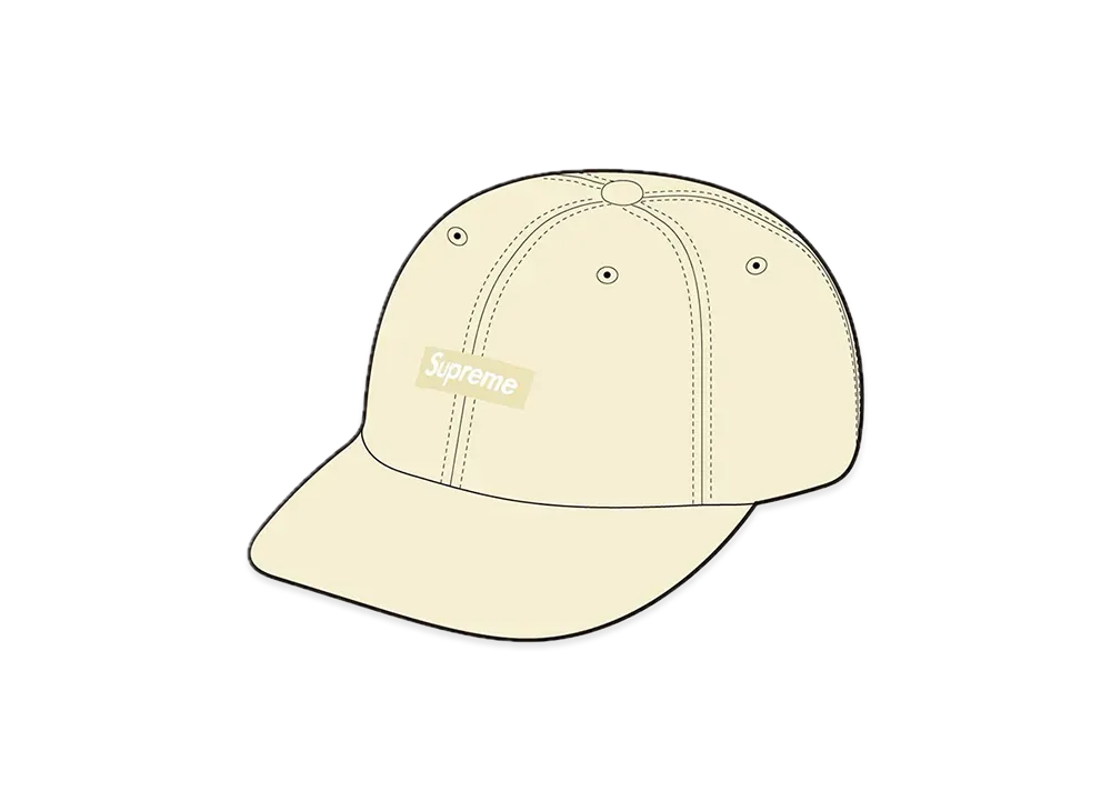 Supreme Brushed Cordura Small Box 6-Panel "Pale Yellow"
