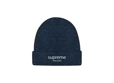 Supreme Rainbow Speckle Beanie "Navy"