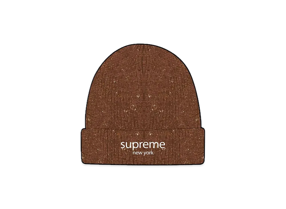 Supreme Rainbow Speckle Beanie "Brown"