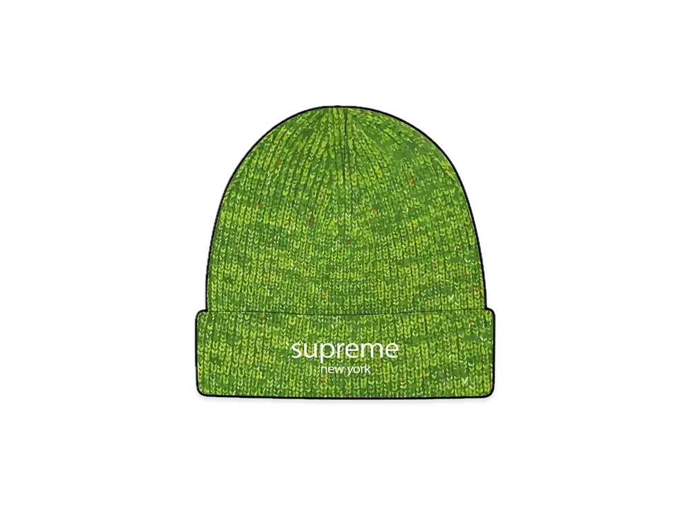 Supreme Rainbow Speckle Beanie "Green"