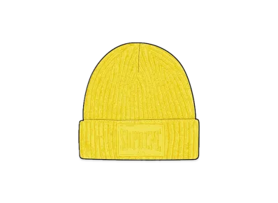Supreme Overdyed Patch Beanie "Yellow"