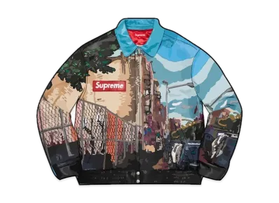 Supreme Jeff Hamilton Ridge Street Leather Jacket "Multi"