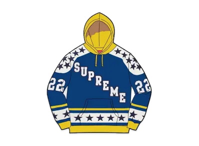 Supreme Hockey Hooded Sweatshirt "Royal"
