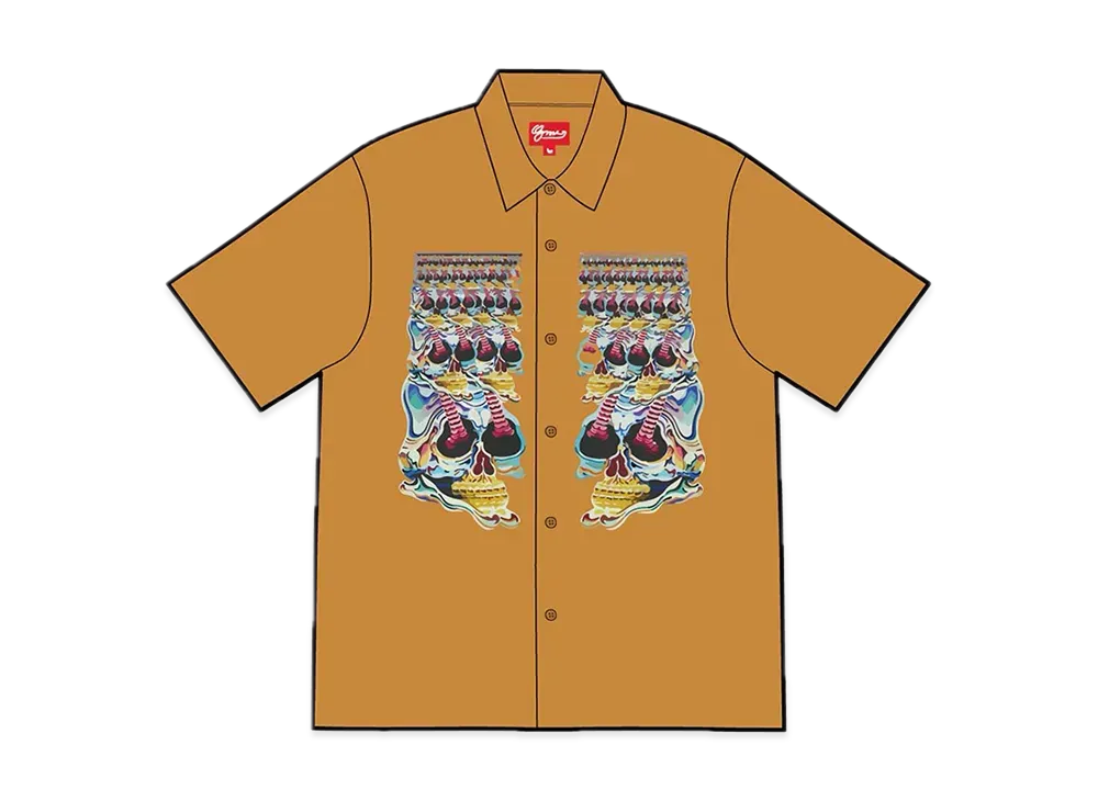 Supreme Skulls S/S Shirt "Light Brown"