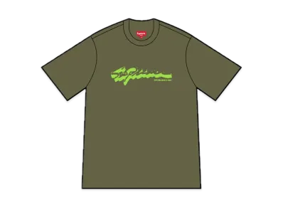 Supreme Shadow Script S/S Top "Dark Olive"