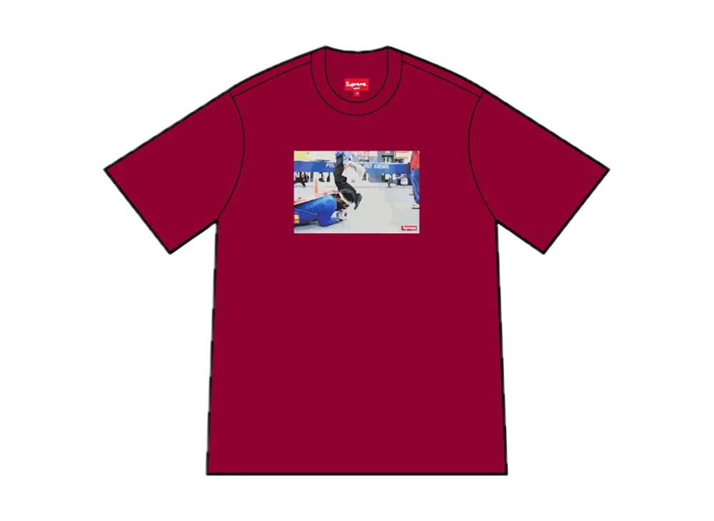 Supreme Great White Way Tee "Cardinal"