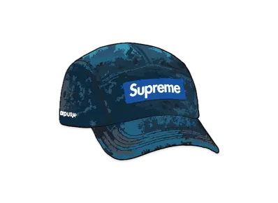 Supreme Washed Cordura Camp Cap "Royal"