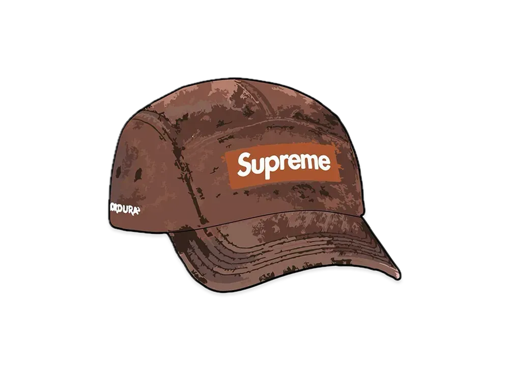 Supreme Washed Cordura Camp Cap "Rust"