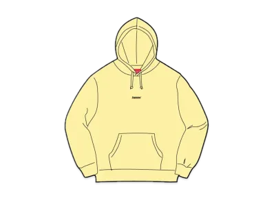 Supreme Underline Hooded Sweatshirt "Pale Yellow"