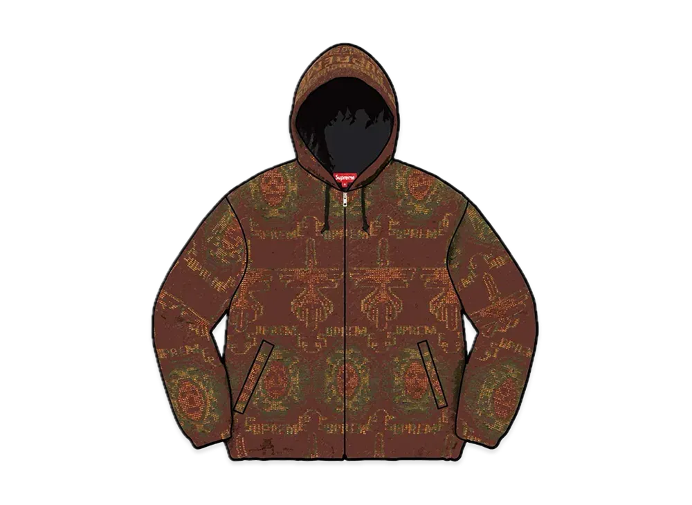 シュプリーム ウオウブン フーディー ジャケット "ラスト"