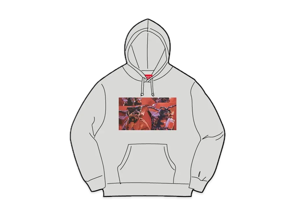 Supreme Gremlins Hooded Sweatshirt "Heather Grey"