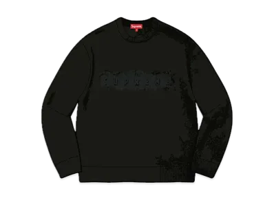 Supreme Embossed Sweater "Black"