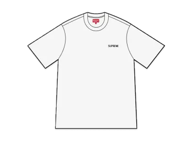 Supreme Washed Capital S/S Top "White"