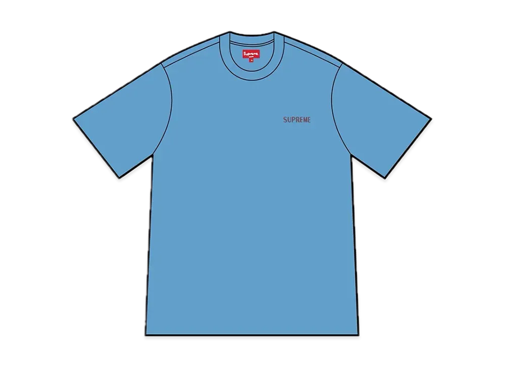 Supreme Washed Capital S/S Top "Blue"