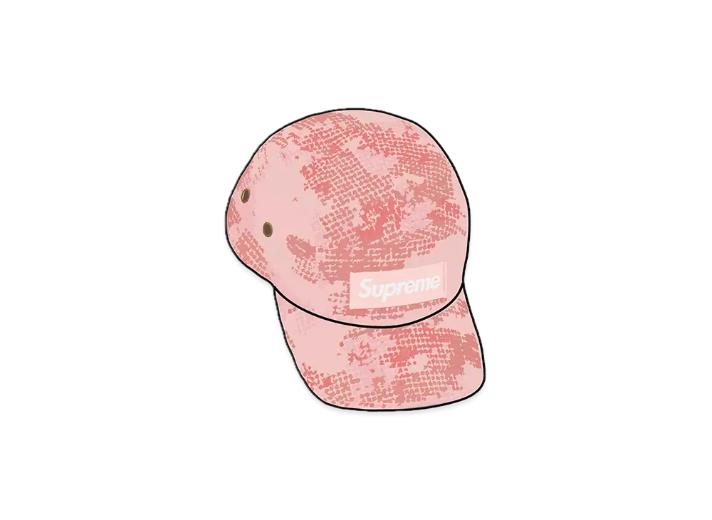 Supreme Camo Grid Velvet Camp Cap "Pink"