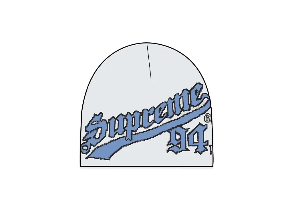 Supreme New Era Script Beanie "White"