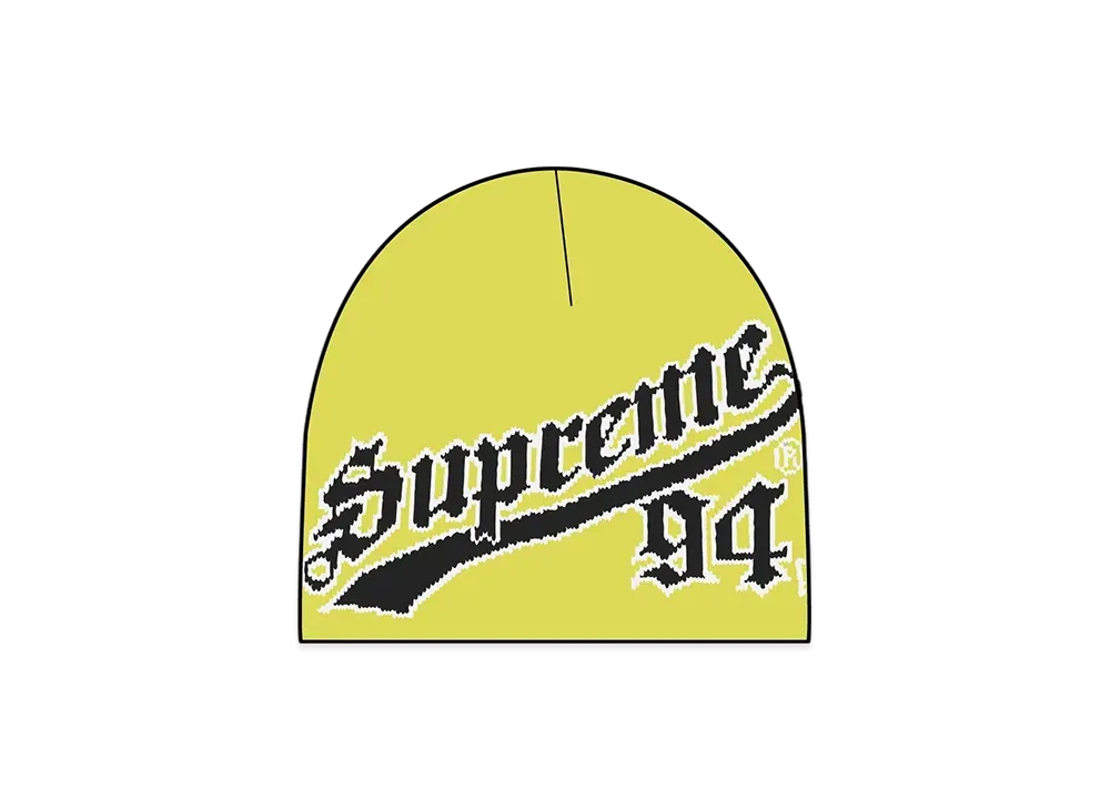 Supreme New Era Script Beanie "Yellow"