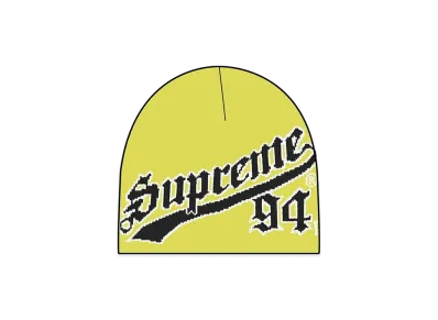 Supreme New Era Script Beanie "Yellow"