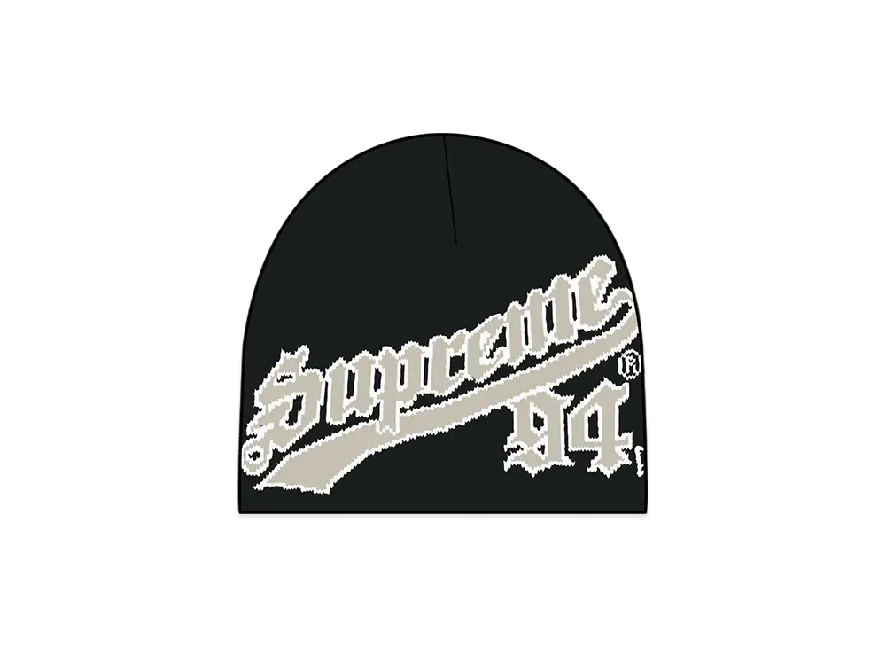 Supreme New Era Script Beanie "Black"